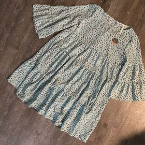 NWT - Animal Print Ruffle Sleeve Maternity Dress